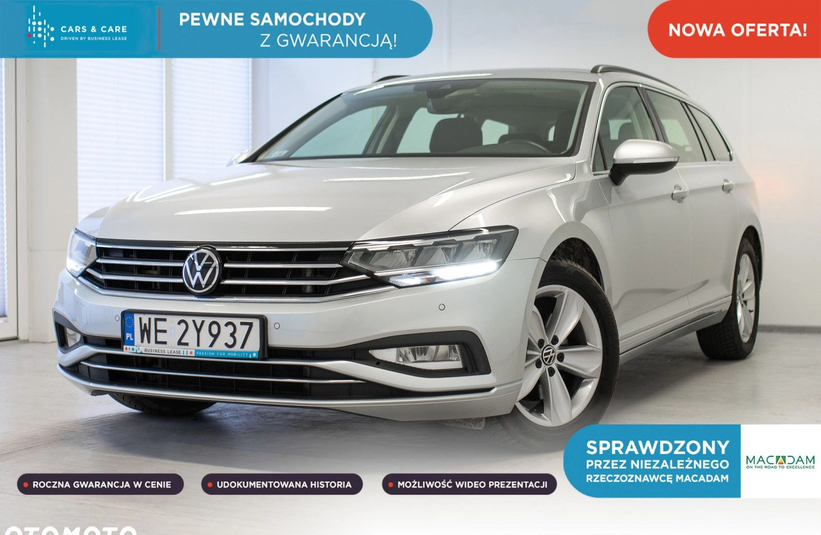 volkswagen Volkswagen Passat cena 89900 przebieg: 166219, rok produkcji 2021 z Gostyń